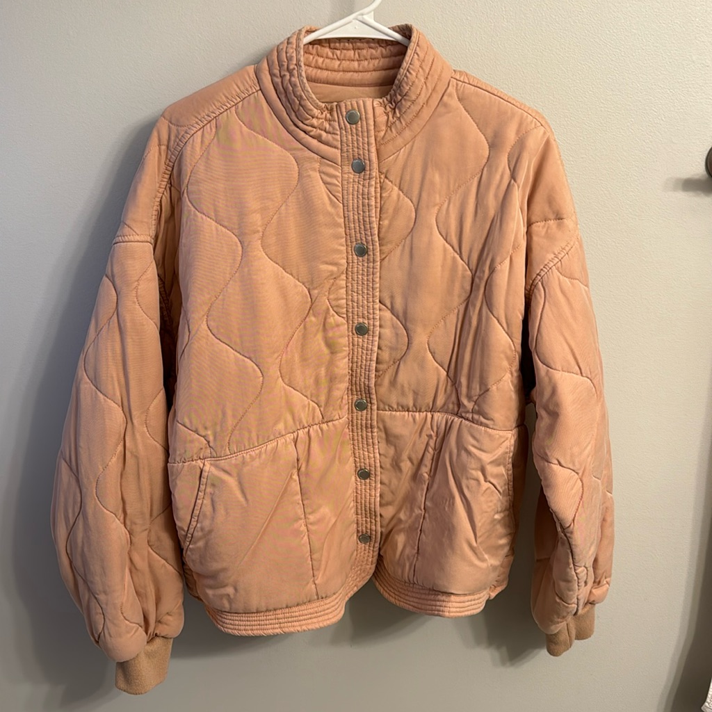 Blanknyc Pale Pink Bomber Jacket